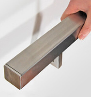 Inoxstar 316 Support de rampe d'escalier moderne en acier inoxydable sur mesure pour balustrade en verre de villa