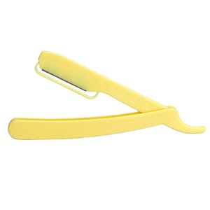D123 Wholesale Price Folding Handle Single Blade Barbershop Men Shaving Plastic Disposable Razor