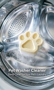 <strong>Washing</strong> <strong>Machine</strong> <strong>Cleaner</strong> for Pet Owners Enzymatic Deep Clean Descaler for Cat &amp; Dog Hair 24 Septic-Safe Tablets - Product Image 3