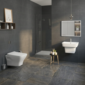 Tessa Model Designer Wall Hung Toilet <b>Ceramic</b> White WC <b>Pan</b> Modern Bathroom Sanitary Ware From Vistaar - Product Image 2