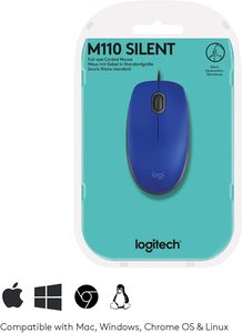 Bán buôn Logitech M110 có dây USB chuột im lặng nút thoải mái đầy đủ kích thước sử dụng thiết kế cho văn phòng làm việc - Product Image 6