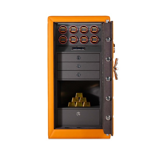 Luxury Multiple Locks Watch Winder Safe Cabinet Large Capacity High Security