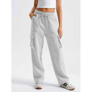 2025 femmes automne mode jambe large Cargo pantalon respirant Baggy hiver pantalons de survêtement avec taille moyenne Parachute Joggers tenues - Product Image 5