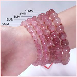 ลูกปัดกลมหินธรรมชาติสำหรับผู้หญิงหรือผู้ชายสร้อยข้อมือพลอยอเมทิสต์ตาเสือสีฟ้าเครื่องประดับแฟชั่น Labradolite8MM - Product Image 4