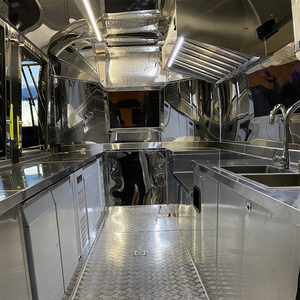 Remolque de Comida Rápida de Acero Inoxidable de Alta Calidad, Remolque de Catering, Camioneta de Comida <span class=keywords><strong>con</strong></span> Encimera, Aprobado por la CE, para Hot Dogs y Dulces - Product Image 6