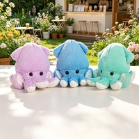 Jouet en peluche BM Rocket Squid - Matériel en coton, rembourrage en coton PP, taille 11-30 cm, unisexe