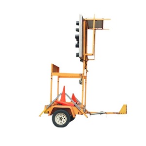 Panneau de signalisation routière solaire avec écran LED, feuille réfléchissante IP65, cadre Q235, montage au sol, produit d'avertissement routier - Product Image 1
