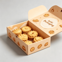 Cajas de Embalaje Individuales de Papel Biodegradable con Forma Personalizada, Caja de Cartón para Regalos, Pasteles y Cupcakes