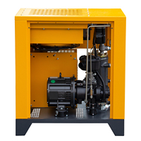 Nouveau compresseur d'air à vis rotatif à aimant permanent de 10 CV à fréquence variable, lubrifié à l'huile, pompe fixe monophasée 220 V 8 bars