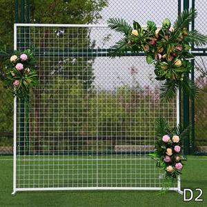 Arco Decorativo de Metal Blanco/Dorado, Duradero, para Decoración de Fondo, Arco de Globos para Boda, Arco de Flores Artificiales para Ceremonia - Product Image 6
