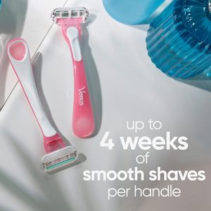 Rasoirs jetables Gillette Venus Sensitive à cinq lames, paquet individuel de 3, acier inoxydable, rechargeables, pour femmes - Product Image 2