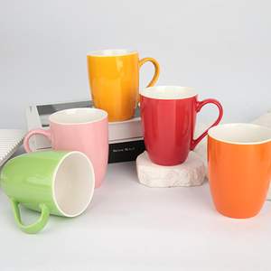 Cangkir kopi kustom porselen Premium Logo ukiran Laser grosir mug teh keramik untuk cetak dengan pegangan - Product Image 4