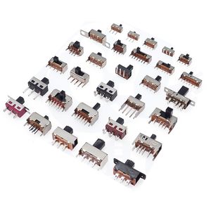 Interruptor de Palanca SS-12F21 de 3 Pines y 2 Posiciones, Altura de Palanca de 5 mm y 6 mm, Interruptor SMT de Ángulo Recto para Electrónica - Product Image 5