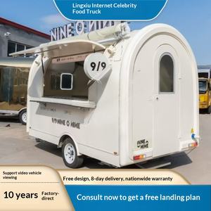 Chariot de restauration pour le commerce extérieur, multifonctionnel, pour marché nocturne, barbecue, chariot à fritures, boissons froides, thé au lait, desserts glacés - Product Image 5