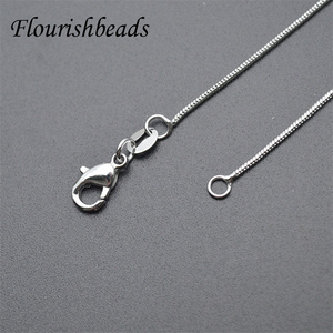 Moda kadın takı yapımı temel kolye altın gümüş gül altın kaplama Tiny 1.2mm kalınlığı yuvarlak yılan kolye zincirleri - Product Image 3