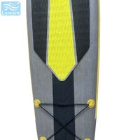 Planche de paddle gonflable portable de 4,3 m avec aileron central amovible pour la navigation en rivière Lumark, logo personnalisé