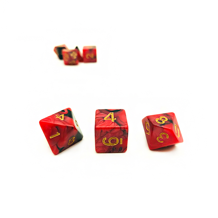 Personnalisé Imprimé Dés Polyédriques Dés de Jeu En Plastique, Dés Polyédriques pour Donjons et Dragons jeu de société