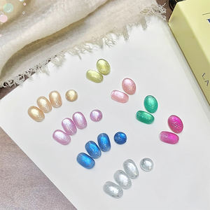 AILANUO Vernis gel effet œil de chat 8 couleurs pour l'été, OEM/ODM, vernis à ongles gel effet œil de chat, fournitures de manucure Hema TPO - Product Image 1