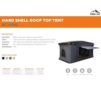 Tente de toit instantanée à ouverture automatique Remaco RCT0102, coque rigide, toile, quatre saisons, imperméable, été, avec logo personnalisé, vente chaude