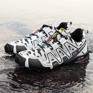 High quality outdoor sneaker rubber sole safety waterproof climbing sports trekking waterproof salamon hiking shoes for men