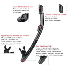 Máscara de esnórquel de silicona con certificado CE, alta calidad, conjunto de esnórquel con <span class=keywords><strong>aletas</strong></span> - Product Image 3