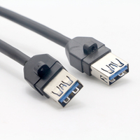 Cable interno de extensión de fecha para placa base de ordenador portátil, montaje de Panel USB 3,0 Dual hembra A 20 pines