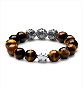 ลูกปัดเงินแท้ 925 ทำมือจากบาหลี |   ลูกปัดลายใบโอ๊คเคลือบทอง 18K ขนาด 10 มม. สำหรับสร้อยข้อมือผู้ชาย - Product Image 6