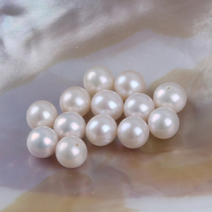 Perlas Redondas Impecables de Agua Dulce Natural de 7-7.5mm, Luz Intensa 4A, para Fabricación de Joyería, Colgantes, Collares, Perlas Sueltas - Product Image 2