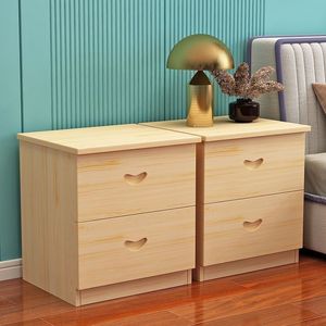 Solid Wood Cabinet Storage Cabinet Solid Wood Floor Cabinet Double-pumping Simple Storage Cabinet Paint-free Assembly - Product Image 4