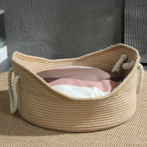 New four seasons universal rope knitting cradle nest large space <b>cat</b> nest dog nest handmade summer knitting <b>cat</b> <b>scratch</b> <b>board</b> ne - Product Image 2