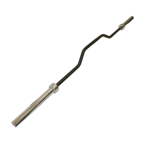 220cm 86" 7ft 2 Inch Hard Chrome Black Zinc Olymp Gym Fitness Cambered <strong>Bench</strong> Press <strong>Bar</strong> for <strong>Bench</strong> Press Squat Rowing - Product Image 2