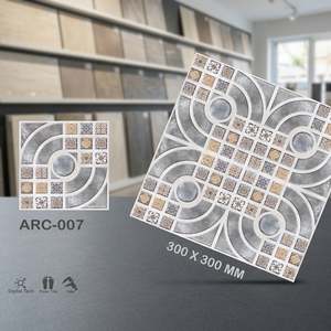 Marque Vistaar 30x30 12x12 Carrelages de sol en céramique à poinçon gaufré Surface rectifiée rustique mate brillante pour salle de bain - Product Image 4