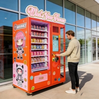 Distributeur automatique de boîtes mystères personnalisées avec lecteur de cartes, distributeur de jouets pour enfants à vendre, distributeur de cartes Pokémon pour parc de jeux