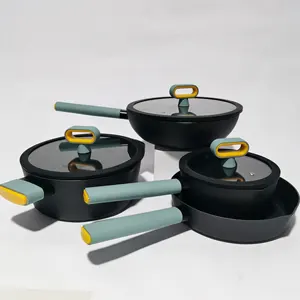 Anti-Stick Kookgerei Set Hoge Kwaliteit Fabriek Direct Verkopen Aluminium Pot En Pan