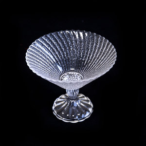 Verre à vin texturé côtelé Luckygoods QT260104 en cristal, verre à cocktail sur pied, verre à <span class=keywords><strong>champagne</strong></span> pour mariage, vaisselle de fête - Product Image 1