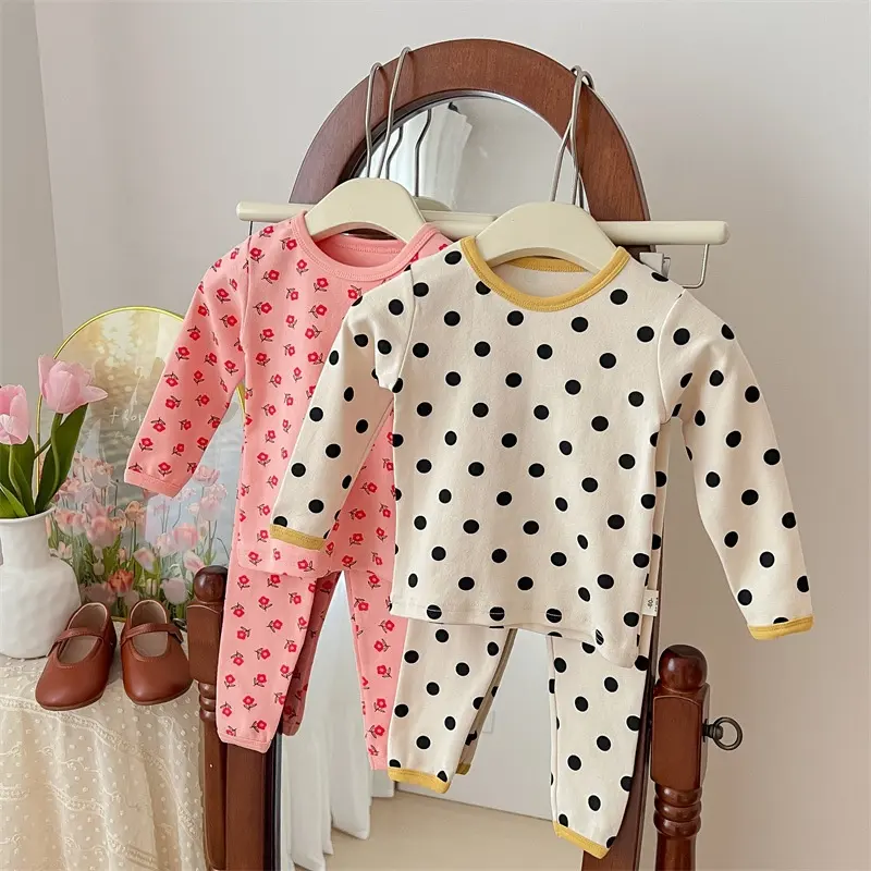 New Spring Autumn Fashion Baby Children Clothes Suit 2pcs Casual Kids Girls Pajamas Clothing Sets