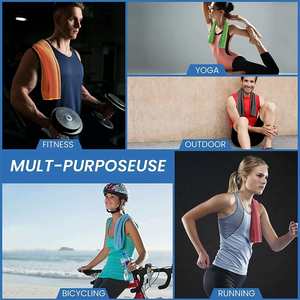 Custom Made Absorbent Quick Dry Sweating <b>Microfiber</b> Reduce Odor Inhibiting Bacteria Sports <b>Towel</b> - Product Image 4
