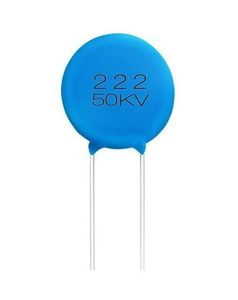 ตัวเก็บประจุเซรามิกแบบแผ่นดิสก์ 222 50kv 2200pf สำหรับชิ้นส่วนอิเล็กโทรไลต์ที่ใช้ - Product Image 1