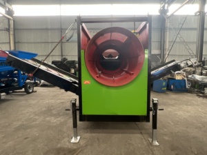 Lớp đất mặt cát và sỏi trommel màn hình di động phân compost tổng hợp thiết bị sàng lọc - Product Image 6