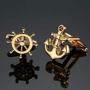 Anchor Golden Proveedor <span class=keywords><strong>Gemelos</strong></span> para hombres Compromiso Hombres <span class=keywords><strong>Gemelos</strong></span> de acero inoxidable <span class=keywords><strong>Camisa</strong></span> francesa en blanco con <span class=keywords><strong>gemelos</strong></span> - Product Image 1