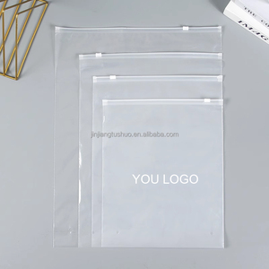 Biodegradable Custom LOGO Translucent Matte Frosted Ziplock Seal Plastic Poly <strong>Zip</strong> <strong>Lock</strong> Ziplock Zipper <strong>Bag</strong> for Clothing - Product Image 2