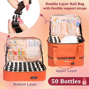 Échantillon gratuit Trousse de toilette en nylon imperméable de grande taille pour femmes Logo personnalisable Organisateur de cosmétiques - Product Image 1