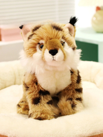 Jouets en peluche Lynx ultra-réalistes, poupées en peluche d'animaux sauvages réalistes, mignonnes et douces pour enfants et décoration intérieure