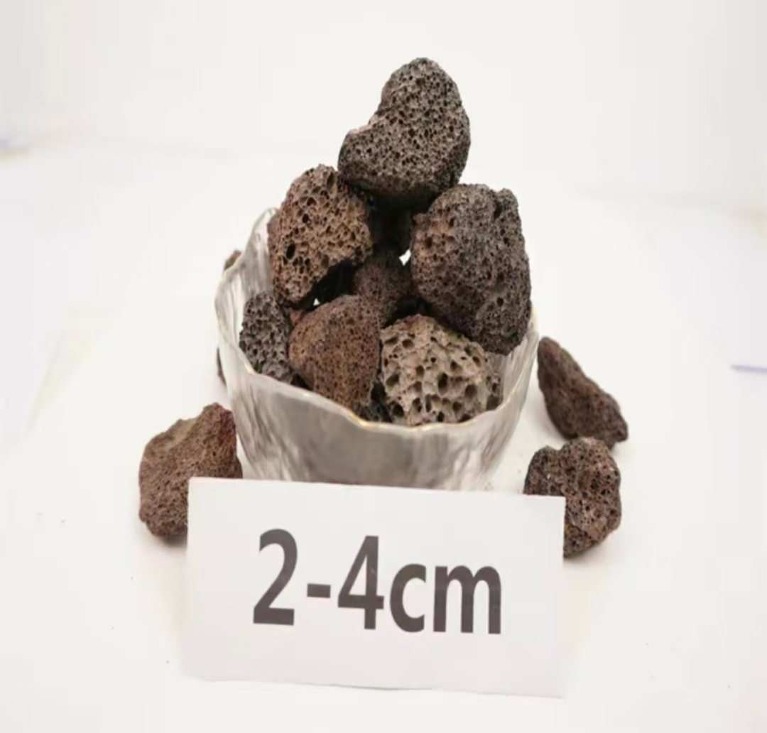 Large Red Basalt Paving Stones Volcanic Rock Blocks for Outdoor Garden Decoration Natural Surface Finish