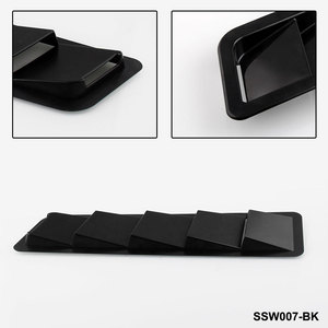 Couverture de ventilation universelle pour voiture en ABS noir, panneau d'admission d'air avec ruban adhésif pour la décoration du capot - Product Image 3