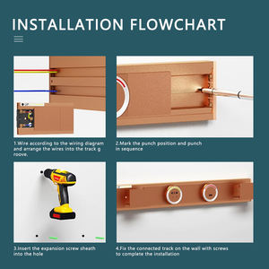 SEEBEST UK US Standard en aluminium Power Rail Track Desktop Extension Socket Power Prise électrique avec USB - Product Image 6