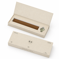 Boîte à encens magnétique haut de gamme avec brûleur en céramique, insert en papier d'art ivoire, personnalisable OEM