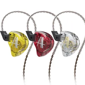 CCA CA2 Earphones 1 Dynamique HiFi Basse Écouteurs dans L'oreille Moniteur Écouteurs Sport Casque Antibruit 3.5mm 2PIN