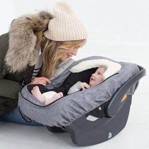 Housse de siège auto confortable en polaire, auvent pour siège auto pour bébé, housse de siège auto confortable pour bébé, housse de siège auto chaude pour bébé pour l'hiver - Product Image 2