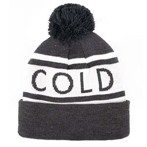 Qianzun Fashion Winter Acrylic Knitted Pom Pom Golf Beanie <strong>Hat</strong> Jacquard Thick <strong>Bobble</strong> <strong>Hat</strong> Golf - Product Image 1